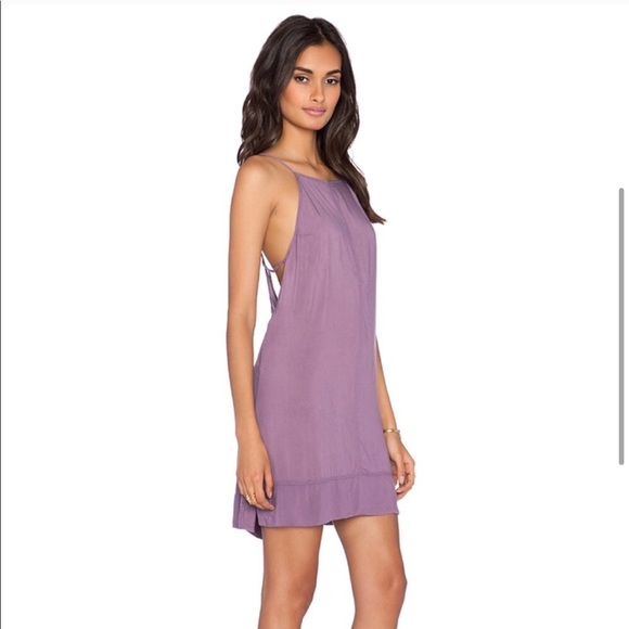 NWOT FREE PEOPLE Side by Side Violet Slip Dress - Picture 3 of 6